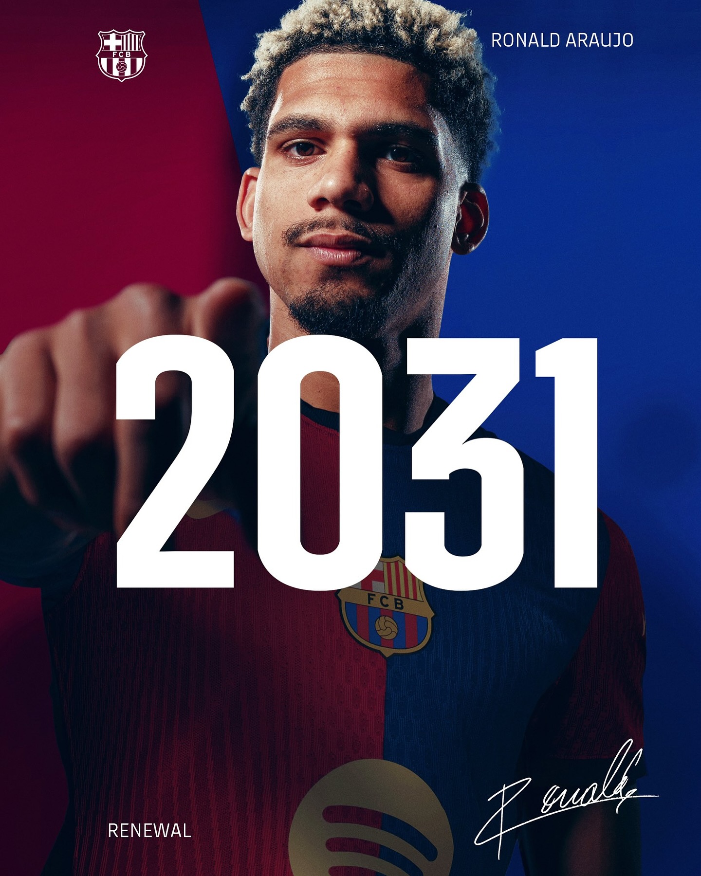 Complete Football 247 Ronald Araújo Signs New Contract with FC Barcelona Until June 2031