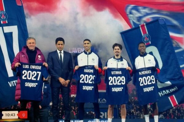 PSG Secures the Futures of Luis Enrique, Nuno Mendes, Achraf Hakimi and Vitinha With New Long Term Deals Complete Football 247 PSG Secures the Futures of Luis Enrique, Nuno Mendes, Achraf Hakimi and Vitinha With New Long Term Deals